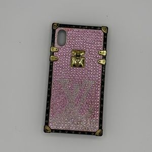 Bedazzled pink iPhone XR case